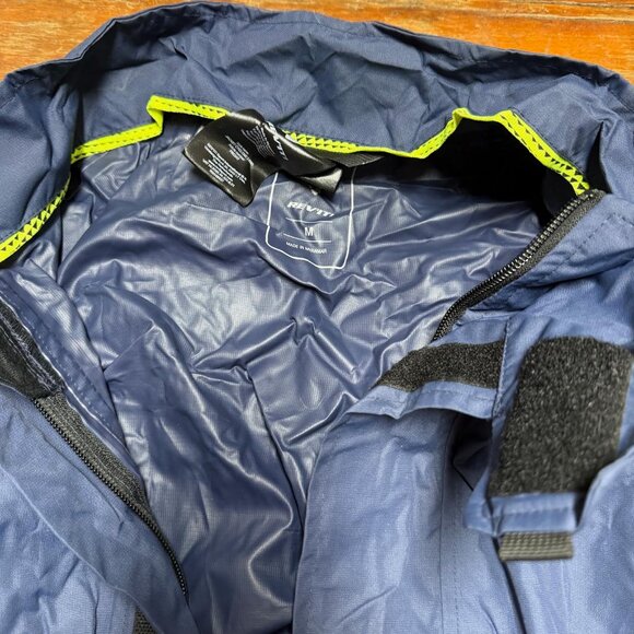 NEW Rev'it Rain Jacket Cyclone 3 H2O, Navy Blue, Men's Medium - Picture 5 of 6